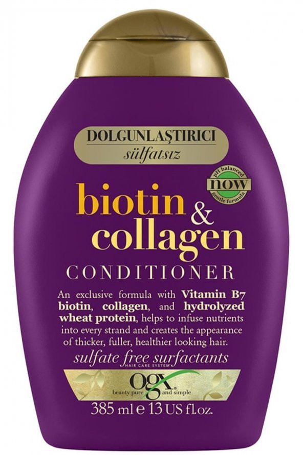 OGX Dolgunlaştırıcı Biotin & Collagen Saç Bakım Kremi 385 Ml