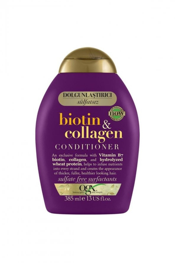 OGX Dolgunlaştırıcı Biotin & Collagen Saç Bakım Kremi 385 Ml