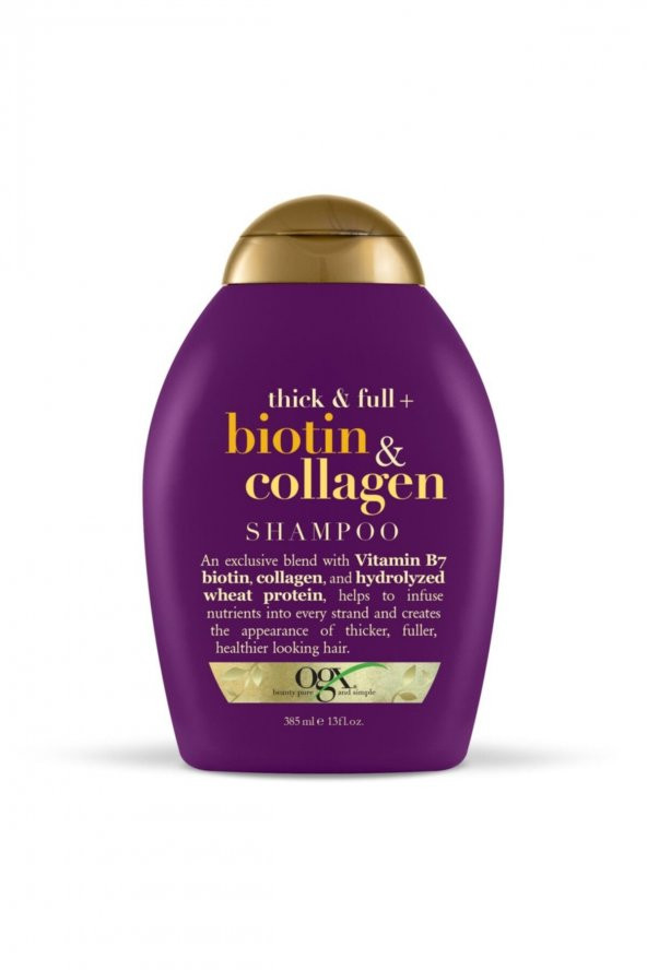 OGX Dolgunlaştırıcı Biotin Collagen Şampuan 385 ml