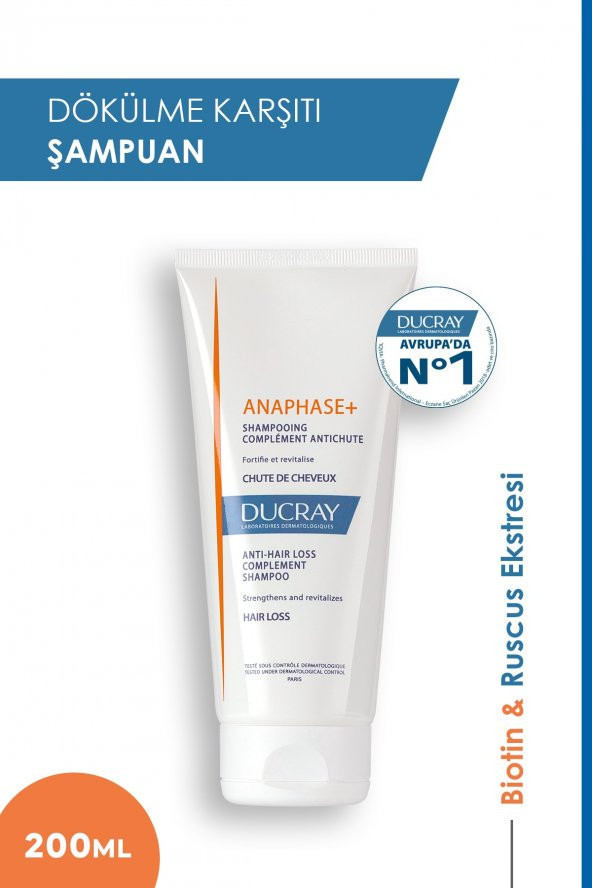 Ducray Anaphase+ Saç Dökülme Karşıtı Şampuan 200 ml