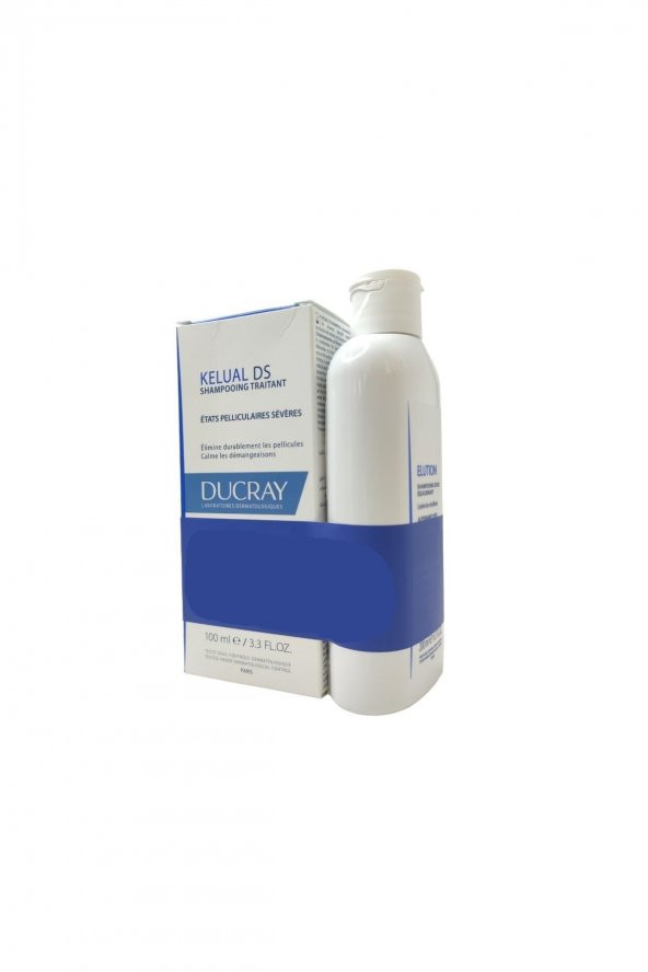 Ducray Kelual Ds Inatçı Kepeğe Karşı Şampuan 100 Ml Ve Elution Yumuşak Dengeleyici Şampuan 200 Ml Seti
