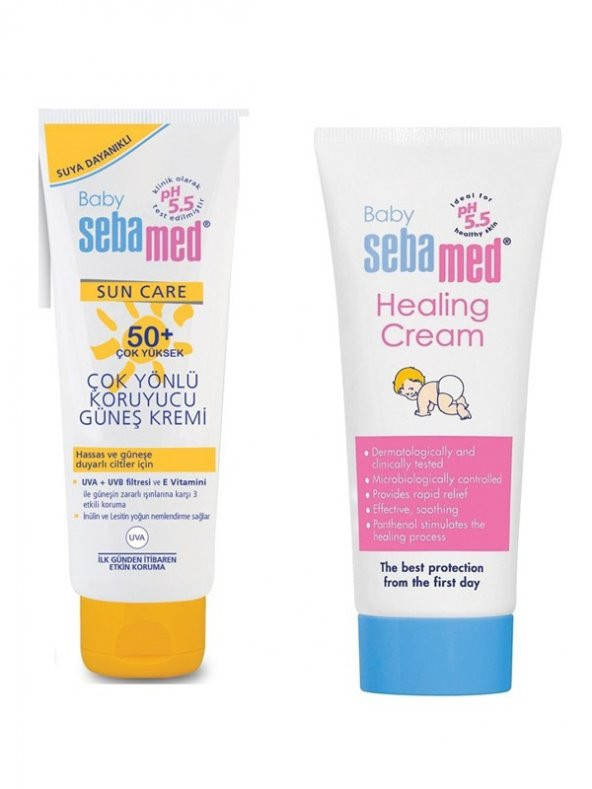 Sebamed Sebamed Bebek Güneş Kremi SPF 50 75 ml Sebamed Bebe Bez Bölgesi Bakım Kremi 50 ml