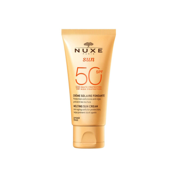 Nuxe Sun Güneş koruyucu yüz kremi Spf50 50ml Bronzlaştırıcı etkiye sahip