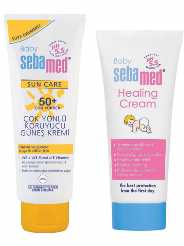 Sebamed Sebamed Bebek Güneş Kremi SPF 50 75 ml Sebamed Bebe Bez Bölgesi Bakım Kremi 50 ml