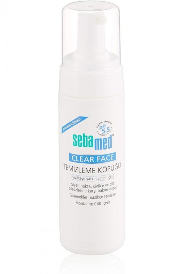 Sebamed Clear Face Sivilce Ve Akne Karşıtı Yüz Temizleyici Köpük 150 ml