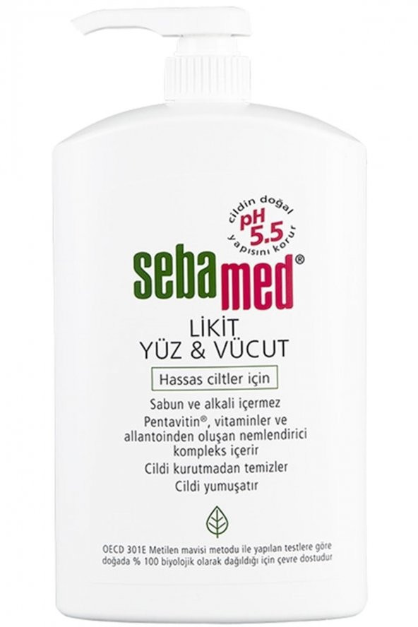 Sebamed Likit Yüz & Vücut Temizleme Jeli 1000 ml