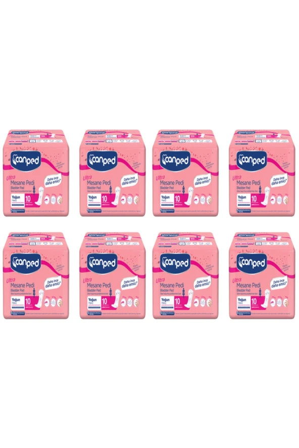 Canped 8'li Ultra Mesane Pedi Yoğun Büyük Beden (ultra Bladder Pad Heavy Large)