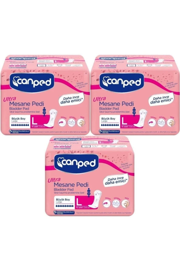 Canped Mesane Pedi Ultra Large-Büyük 3 Lü Set (İç Adet 30) - 2