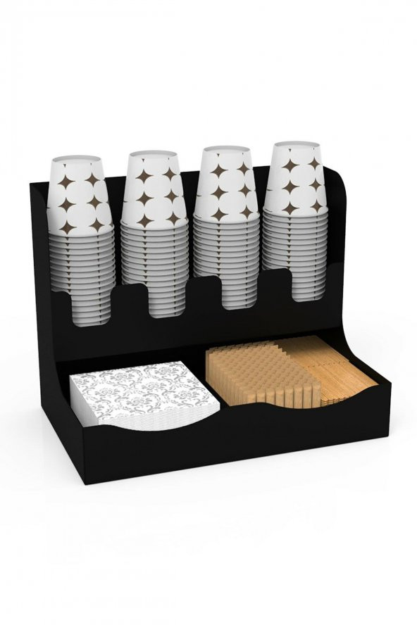 ÇAY KAHVE KARTON BARDAKLIK STANDI 2Lİ SET - 2