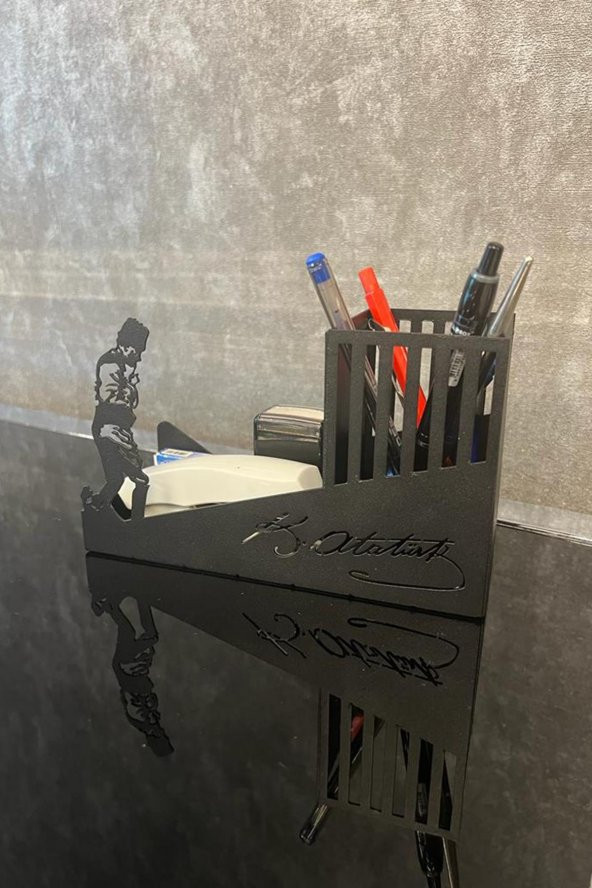 ATATÜRK TEMALI KALEMLİK SİYAH - 3