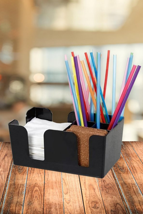 METAL PİPETLİK ORGANİZERİ SİYAH - 2