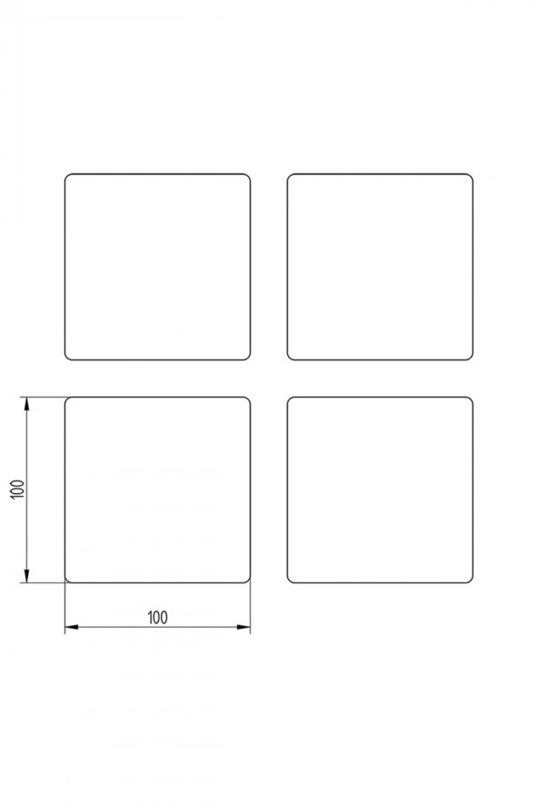 Doğal Taş Bardak Altlığı 4lü Model- Boho - 5