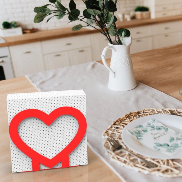 KALP TEMALI METAL PEÇETELİK KIRMIZI - 7