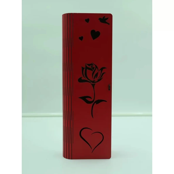 Mdf Gül Desenli Gül Kutusu - 2