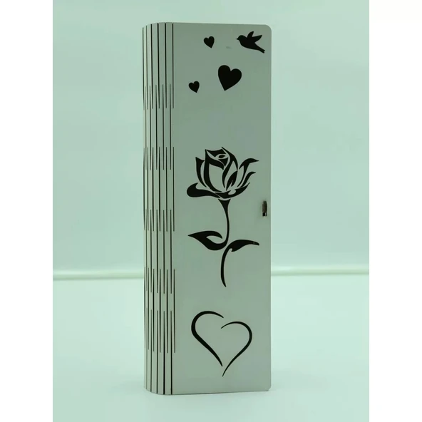 Mdf Gül Desenli Gül Kutusu - 3