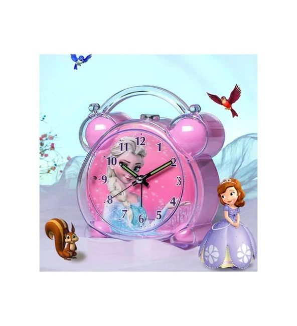 Frozen Elsa Dekoratif Masa Saati