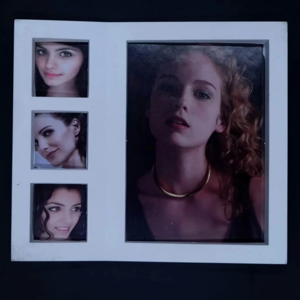 Çoklu Beyaz Dikdörtgen Kolaj Fotoğraf Çerçevesi - 2