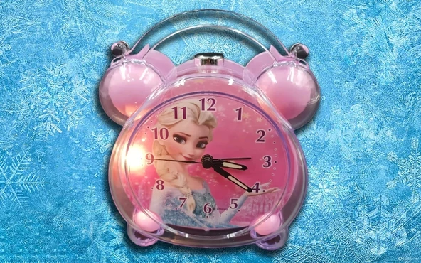 Frozen Elsa Dekoratif Masa Saati - 4