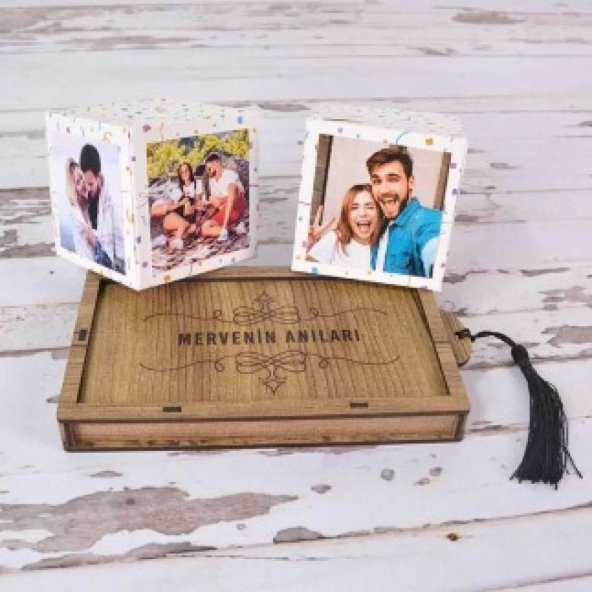 Ahşap Kutulu Patlayan Sürpriz Küpler - 2