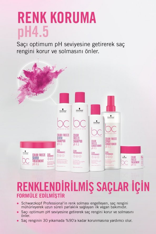 Bc Clean Renk Koruyucu Gümüş Şampuan 1000ml - 2
