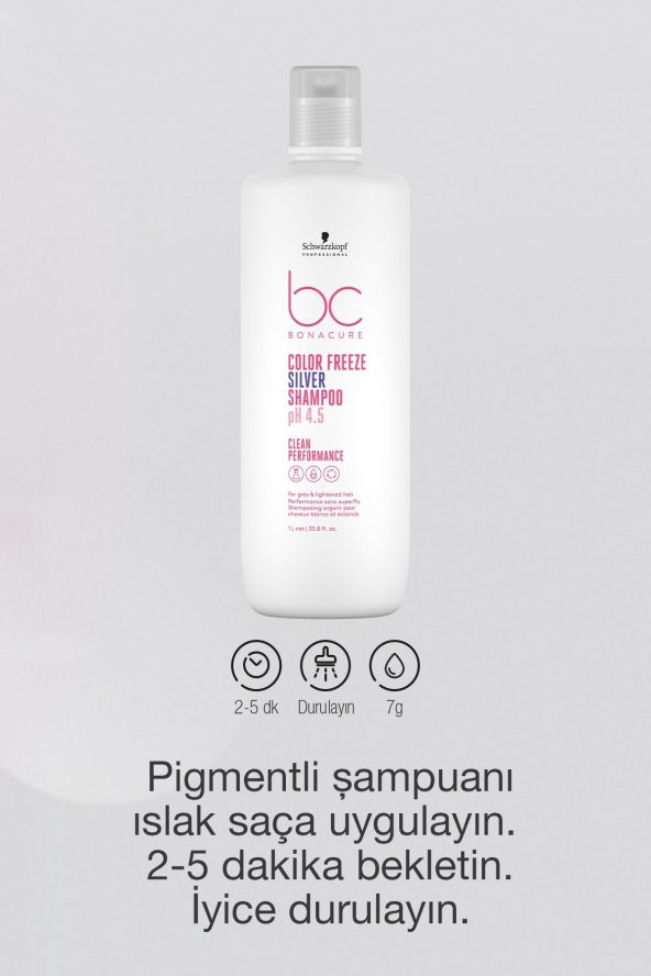 Bc Clean Renk Koruyucu Gümüş Şampuan 1000ml - 3