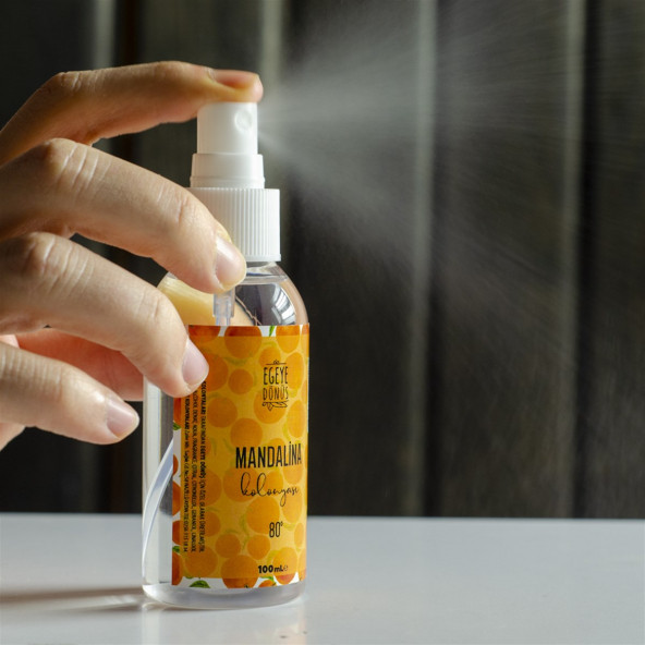 Çanta Cep Boy Mandalina Kolonyası Sprey - 100 Ml. (80 Derece) - (Parfümlü) - 3