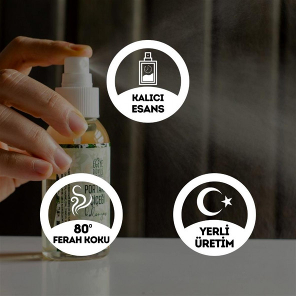 Çanta Cep Boy Portakal Çiçeği Kolonyası Sprey - 100 Ml. (80 Derece) - (Parfümlü) - 2