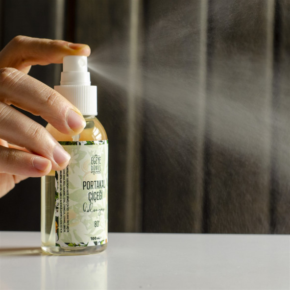 Çanta Cep Boy Portakal Çiçeği Kolonyası Sprey - 100 Ml. (80 Derece) - (Parfümlü) - 3