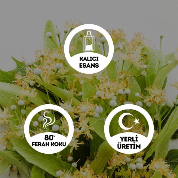Ihlamur Kolonyası Cam Şişe 200 Ml (80 Derece) - (Parfümlü) - 2