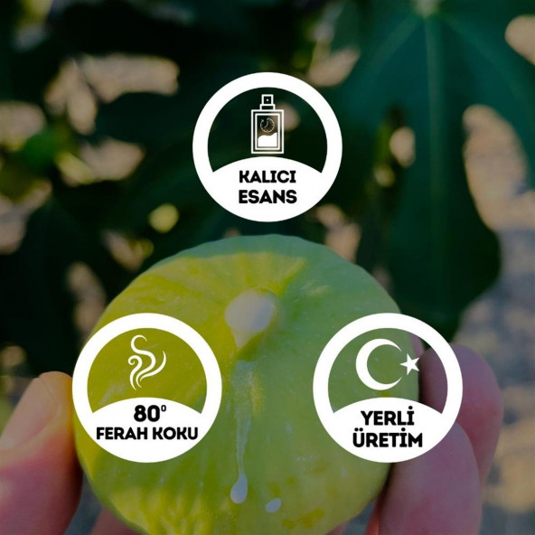 İncir Özü Kolonyası Cam Şişe 200 Ml (80 Derece) - (Parfümlü) - 2