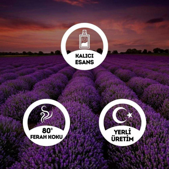 Lavanta Kolonyası Cam Şişe 200 Ml (80 Derece) - (Parfümlü) - 2