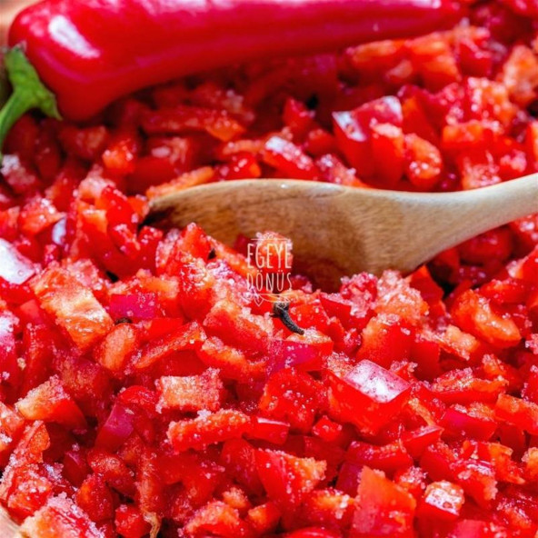Geleneksel Acı Biber Reçeli Kapya Biber Tatlısı Cam Kavanoz - 450 Gr. (65-70 Meyve Oranı) - 4