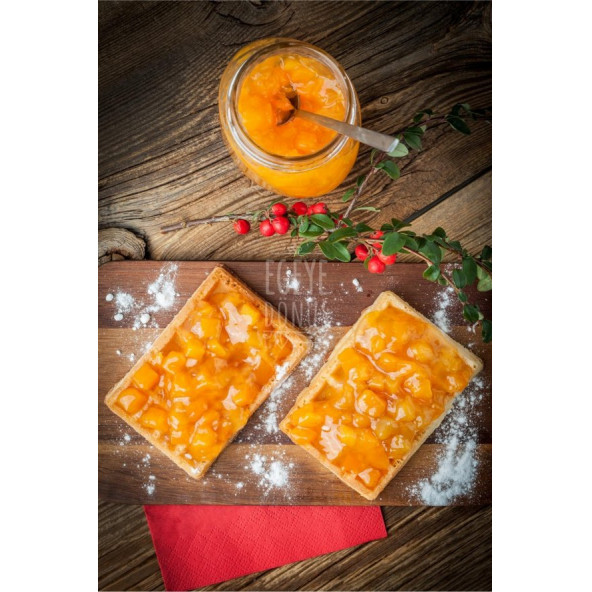 Geleneksel Şeftali Reçeli Cam Kavanoz - 450 Gr. (65-70 Meyve Oranı) - 5