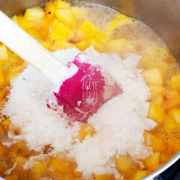 Geleneksel Şeftali Reçeli Cam Kavanoz - 450 Gr. (65-70 Meyve Oranı) - 7
