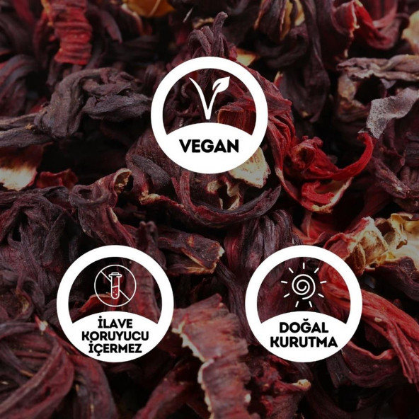 Mekke Gülü Hibiskus Nar Çiçeği (Bitki Çayı) - 40 Gr. 1. Kalite (Yüksek Aroma - Bamya Çiçeği) - 2