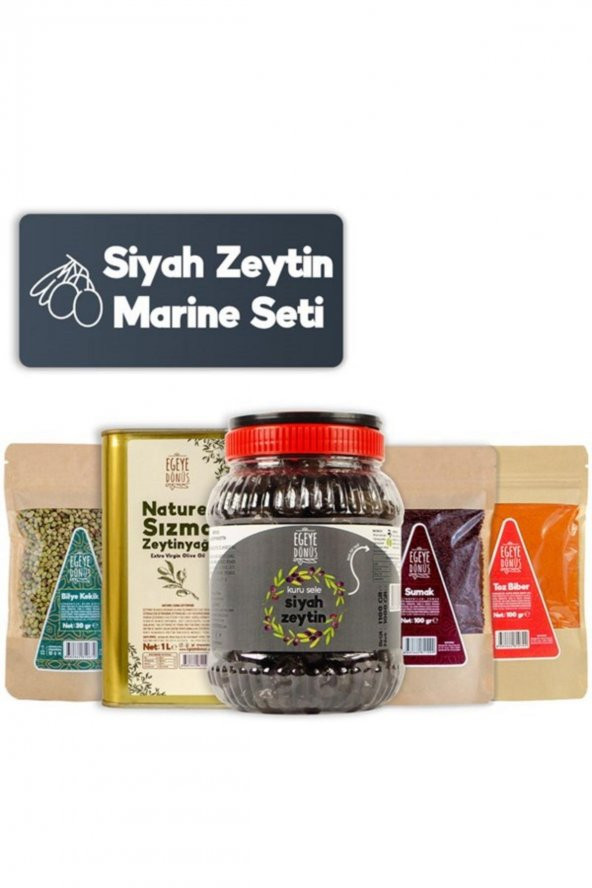 Siyah Zeytin Marine Seti