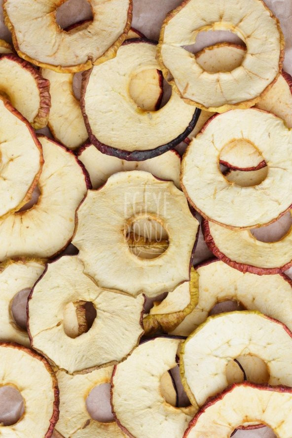 Elma Kurusu Halka Kesim Meyve Cipsi - 1 Kg. (İlave Şekersiz - Kokteyl Meyvesi - Toptan Elma Kurusu) - 2