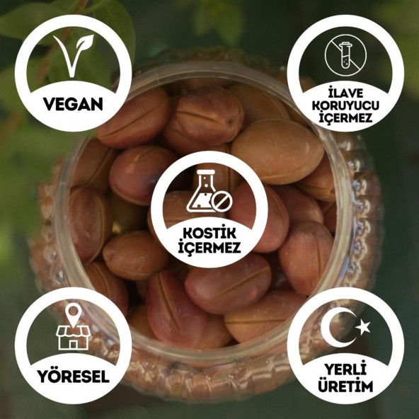 Ev Yapımı Geleneksel Yeşil Çizik Zeytin - 1 Kg. (Naturel Salamura Sadece Tuz ve Su İçerir) - 2