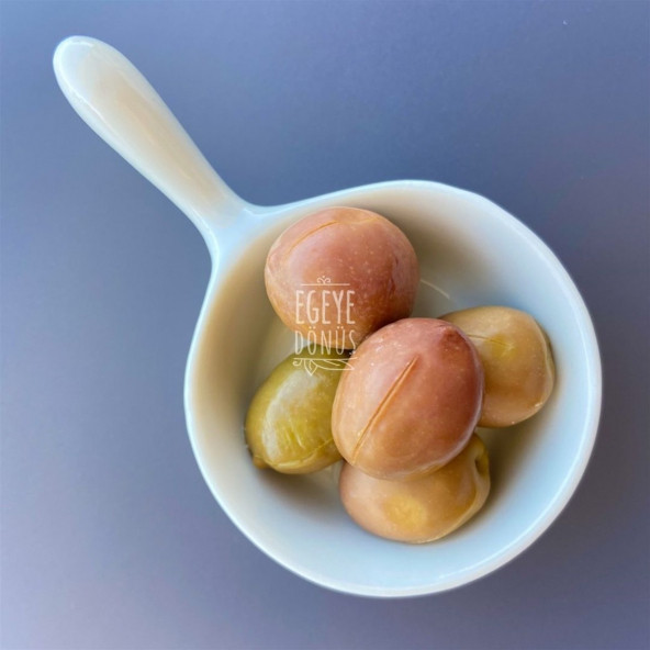 Ev Yapımı Geleneksel Yeşil Çizik Zeytin - 1 Kg. (Naturel Salamura Sadece Tuz ve Su İçerir) - 5