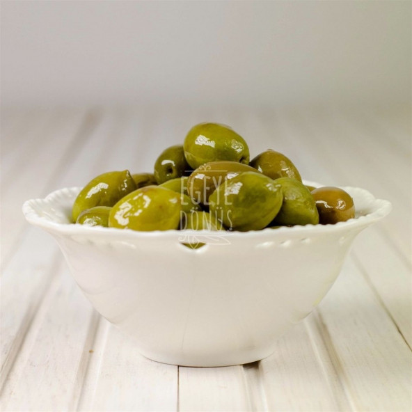 Ev Yapımı Geleneksel Yeşil Kırma Zeytin - 2 Kg. (Naturel Salamura Sadece Tuz ve Su İçerir) - 5