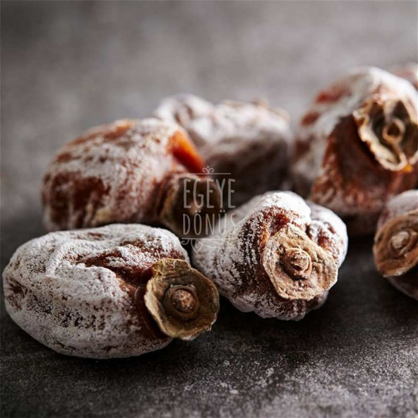 1. Sınıf İri Boy Cennet Hurması Kurusu - Kuru Trabzon Hurması - Cennet Elması Kurusu - 1 Kg. - 4