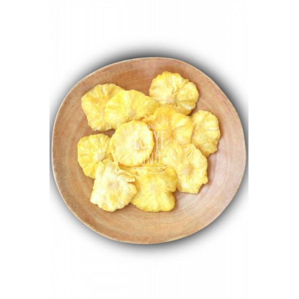 Ananas Meyve Kurusu Cipsi - 25 Gr. - Kavanoz Görünümlü Kilitli Poşet - Kilitli Saklama Poşeti - 5