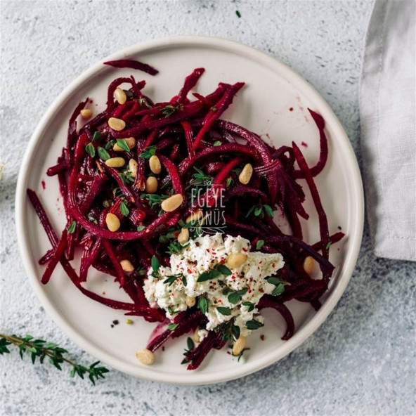 EvYapımı Pancarlı Erişte - 350 Gr. El Kesimi Sebzeli Makarna (Geleneksel Yöntemlerle Üretilmiştir) - 5