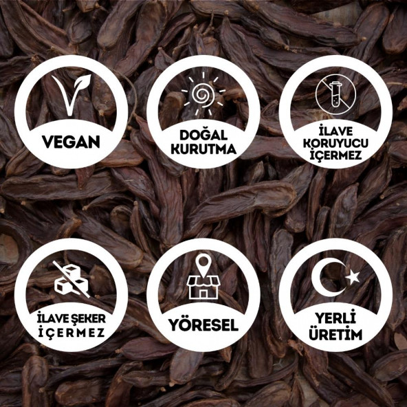 Keçiboynuzu Meyvesi Harnup Kurusu - 1 Kg. (Yeni Mahsül - 1. Sınıf - Tane Keçi Boynuzu Bal) - 2