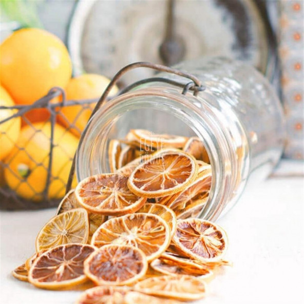 Limon Kurusu Meyve Cipsi - 1 Kg. (İlave Şekersiz - Kokteyl Meyvesi - Toptan Dilim Limon Kurusu) - 3