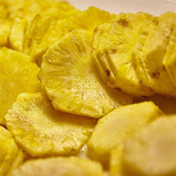 Şekersiz Ananas Meyve Kurusu Cipsi - 50 Gr. (Yüksek Aroma-Kokteyl Meyvesi-Katkı Koruyucu İçermez) - 5