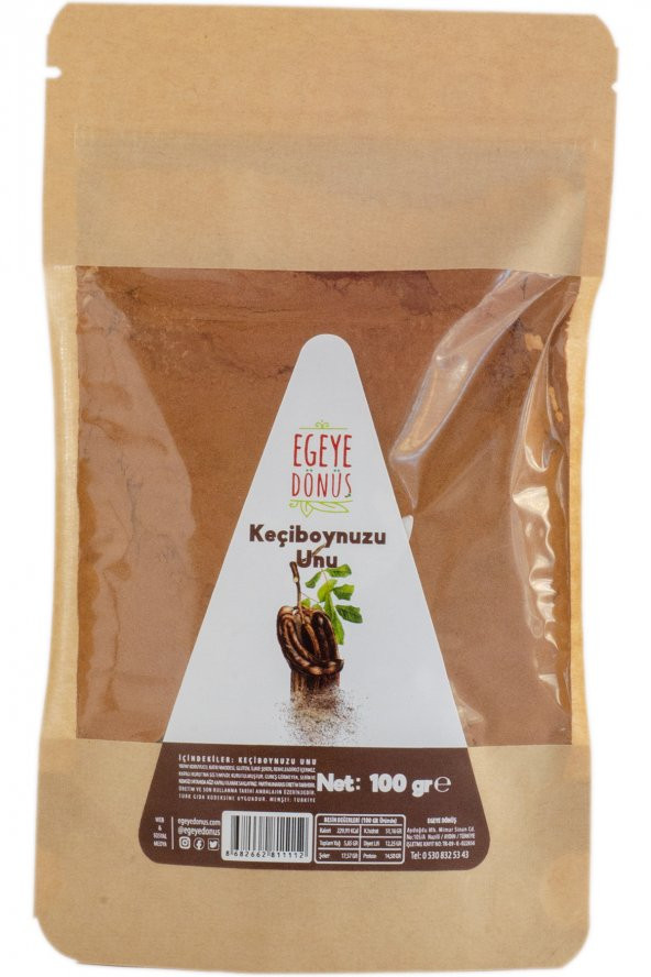 Glutensiz Keçiboynuzu Unu - 100 Gr. (Pasta - Kurabiye Unu - Aroma)