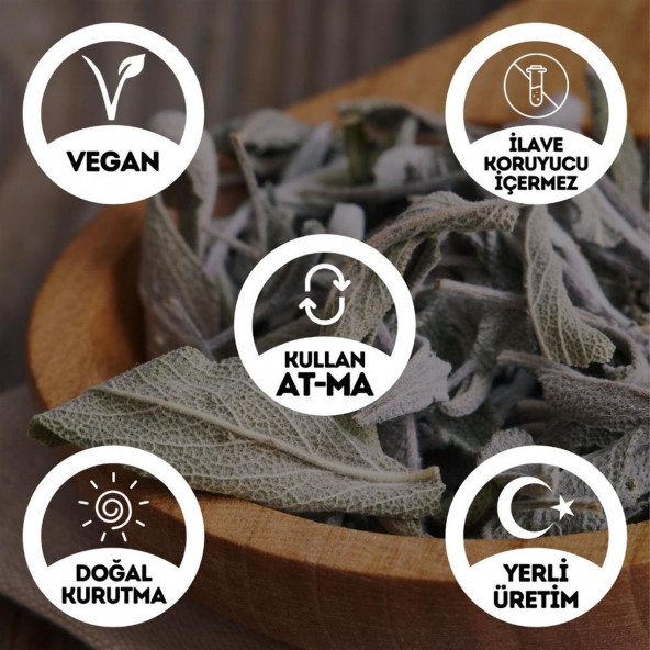 Adaçayı - 30 Gr. (Bitki Çayı-Ada Çayı) - Kavanoz Görünümlü Kilitli Poşet - Kilitli Saklama Poşeti - 2