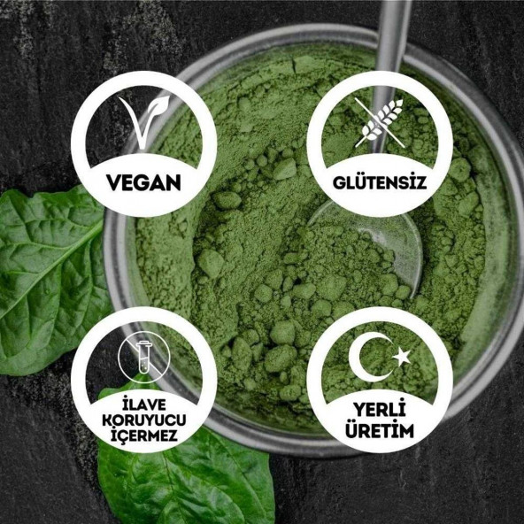 Glutensiz Ispanak Tozu - 100 Gr. (Yüksek Aroma - Renk Verici - Katkı Koruyucu İçermez) - 2