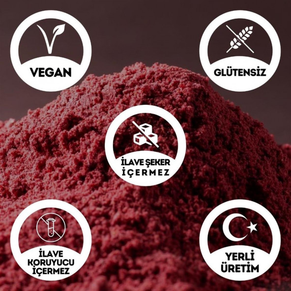 Glutensiz Pancar Tozu - 100 Gr. (Yüksek Aroma - Renk Verici - Katkı Koruyucu İçermez) - 2